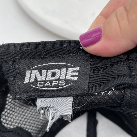 Ewing Mens OSFA Hat Black Large Adjustable Baseball Cap By Indie Caps - Picture 8 of 8